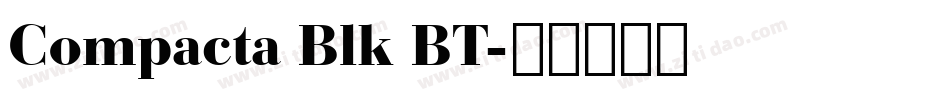 Compacta Blk BT字体转换